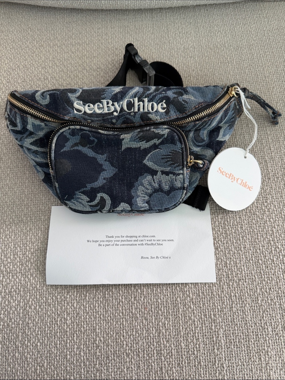 BNNW See By Chloe Denim Tilly SBC Belt Bag